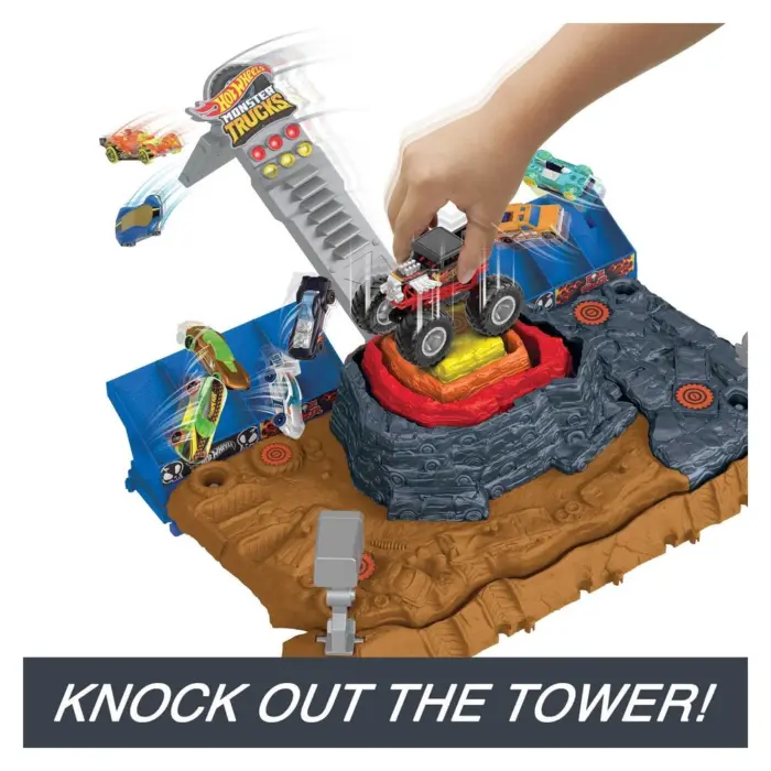 HOT WHEELS Set shkatërrimi Monster Trucks Arena Smashers Bone Shaker Ultimate Crush Yard, HNB96