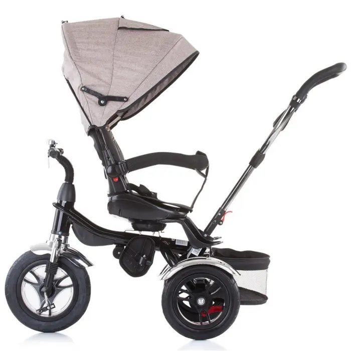 Chipolino Arena 360 tricycle with rotating seat and canopy, Latte (beige) – image 3