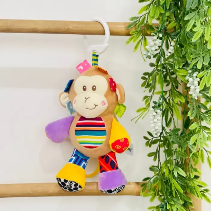Sozzy плишана музичка играчка на повлекување за креветче, животинче – слика 2