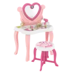 Vanity Mirror with Table and Chair