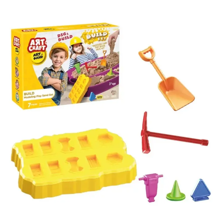 Dede Песок за моделирање ART CRAFT Build Set, 600 g, 7 делови