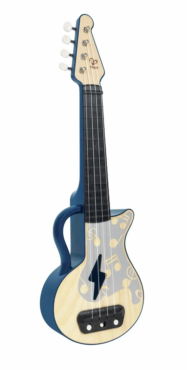 Hape Electronic ukulele with lights Learn with Lights, blue