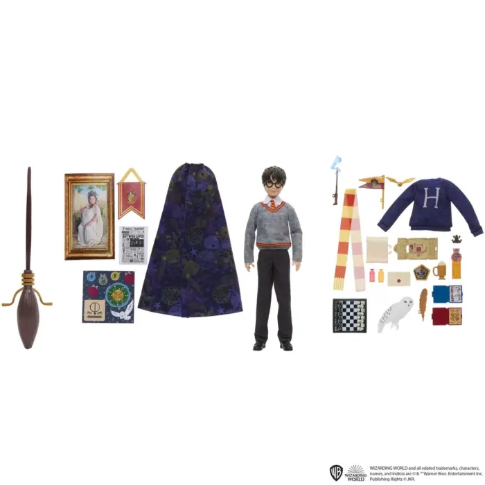 Mattel Kalendar i Ardhjes Harry Potter Gryffindor me kukull dhe 24 surpriza