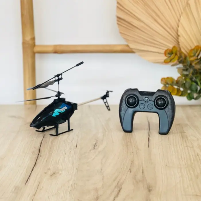 Remote control helicopter with lights and spare propellers