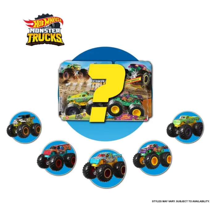 Hot Wheels Monster Trucks 2 në 1 (i përzier)