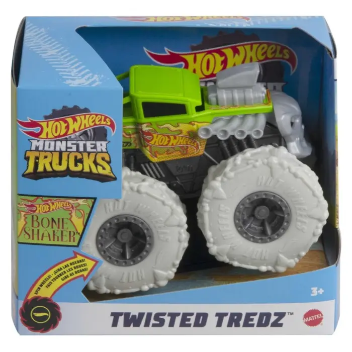 HOT WHEELS Motorized monster truck Monster Trucks Twisted Tredz Bone Shaker 1:43, GVK37