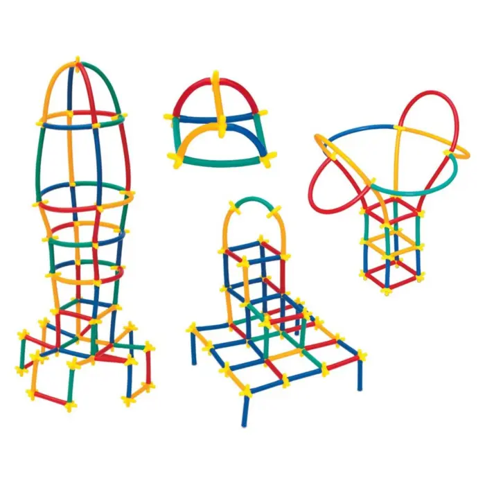 Set shkopinj ndërtimi DEDE Super Bamboo, 300 pjesë