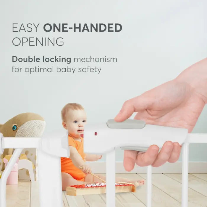 Kikka Boo Safety gate for doors and stairs All Safe, white