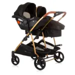 Baby Stroller Duo Smart- Obsidian/Leaves