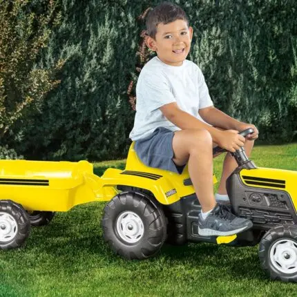 TRAKTOR ME PEDALE ME RIMORKIO Dolu