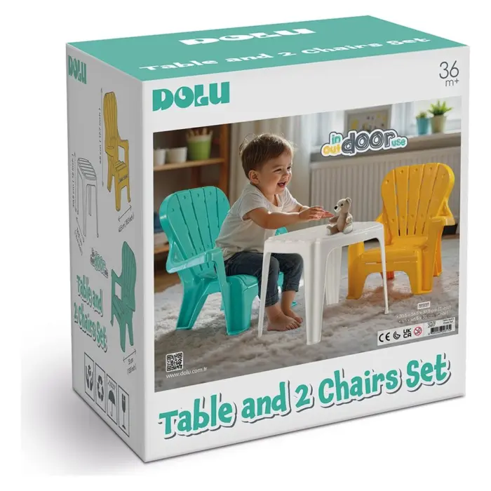 DOLU table with 2 chairs, 2617