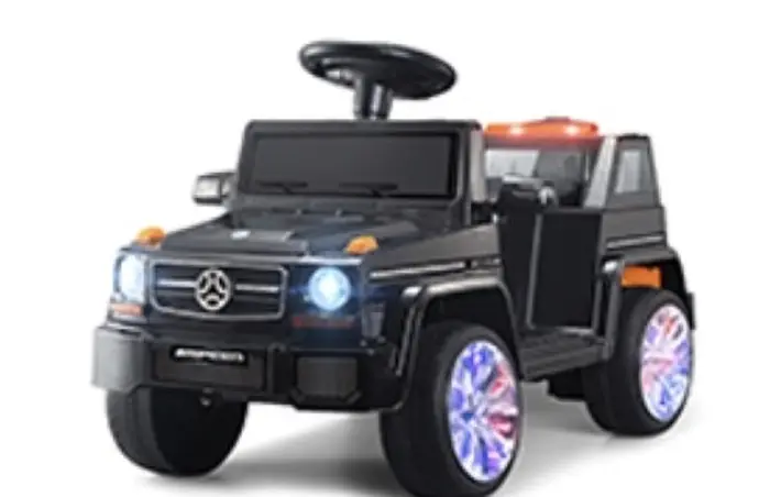 Детски џип Mercedes G-класа AMG со светла и музика, црн