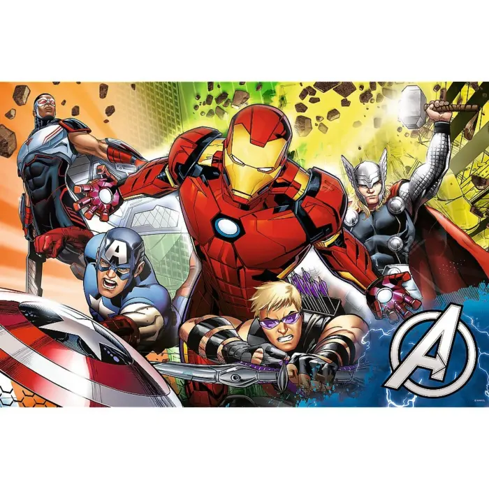 Trefl Primo Двострана сложувалка Super Maxi Marvel Avengers, 24 парчиња – слика 2