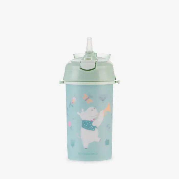Kikka Boo Cup with silicone straw and strap Music Fest, 450 ml, mint