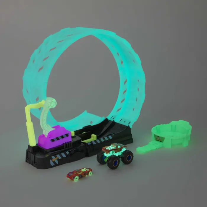Hot Wheels Monster Trucks Pistë Epic Loop Challenge që shkëlqen në errësirë – foto 5