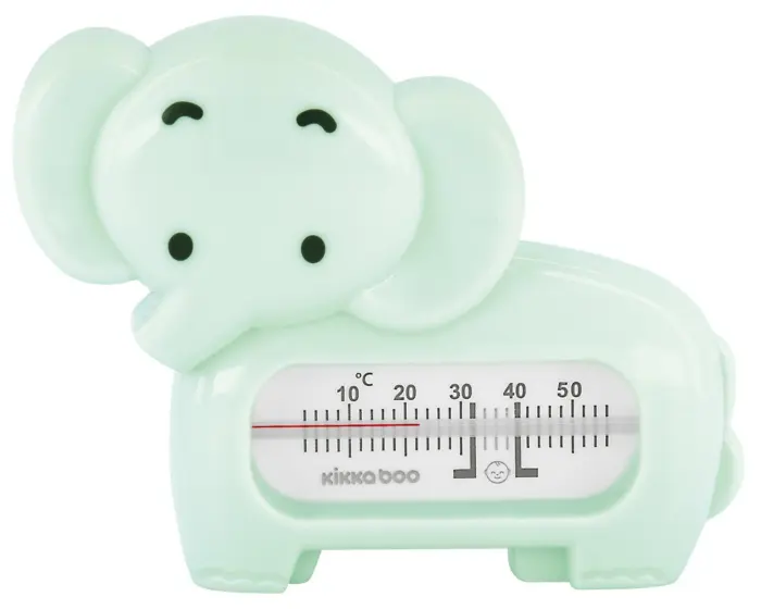 Kikka Boo Elephant bath thermometer in the shape of a baby elephant, mint