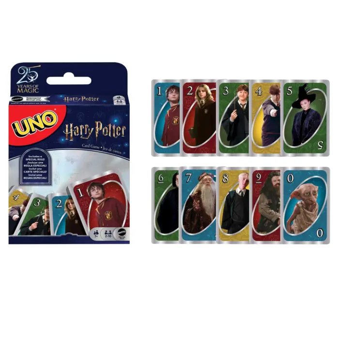 Mattel UNO Harry Potter card game, 112 cards for 2–10 players