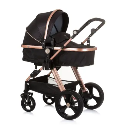 Karrocë për bebe Havana- Obsidian/Gold