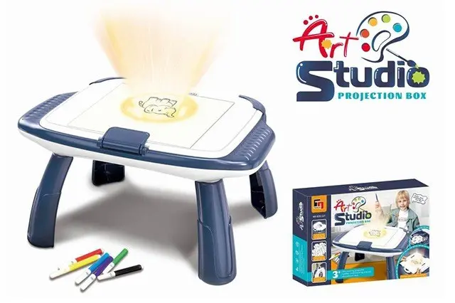 Art Studio Projection Box drawing table with projector and markers Art Studio Projection Box drawing table with projector and markers