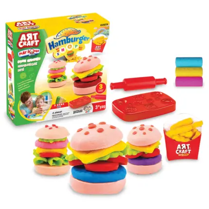 MODELING CLAY SET SMALL HAMBURGER 150 g