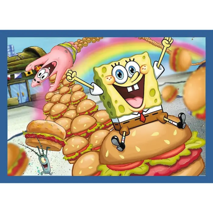 Trefl Puzzle 4 në 1 SpongeBob – Jeta nënujore, 35, 48, 54 dhe 70 pjesë – foto 5