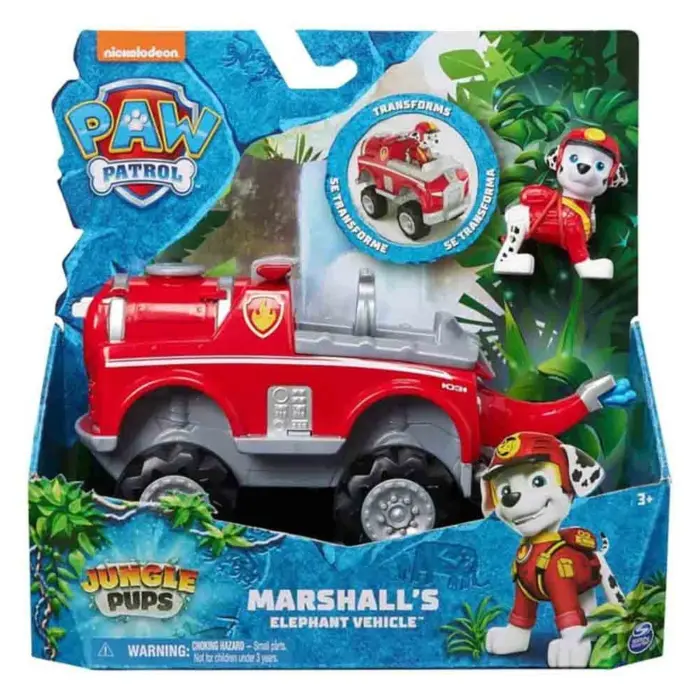 Spin Master Возило слон Paw Patrol Jungle Pups со фигура Маршал – слика 4