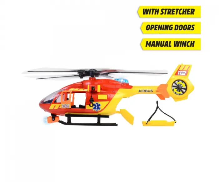 Dickie Toys Хеликоптер за брза помош Airbus H145, 36 cm, светло и звук – слика 3