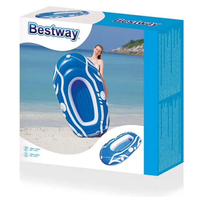 Bestway Чамец на надувување Hydro-Force Tidal Wave, 155 x 93 cm