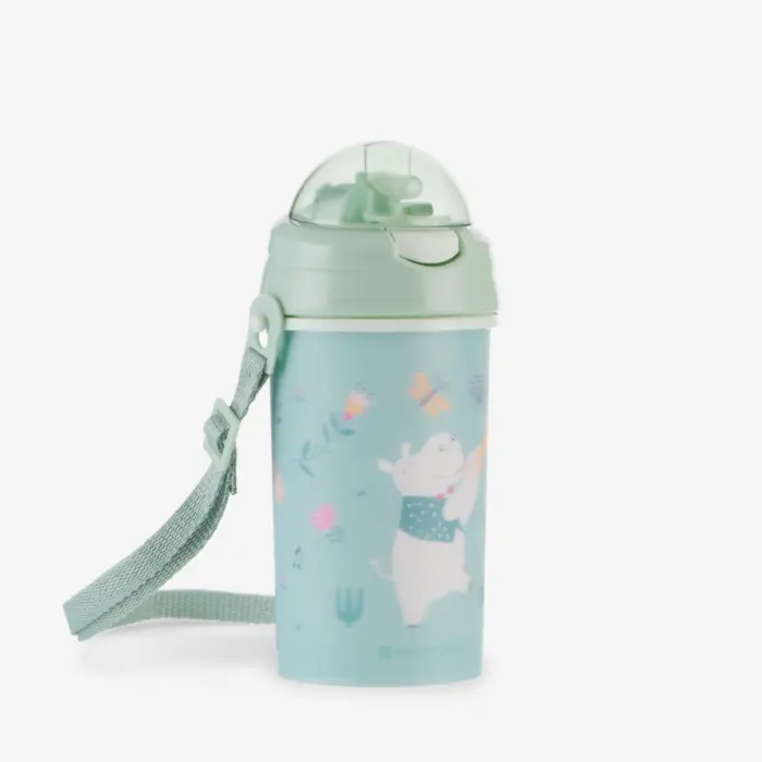 Kikka Boo Cup with silicone straw and strap Music Fest, 450 ml, mint