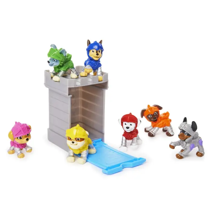 Paw Patrol Mini figurë befasi Rescue Knights në kuti-kullë – foto 3