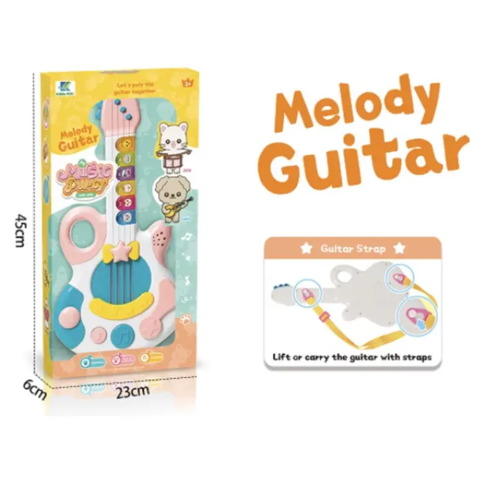 Kids' guitar with melodies and lights