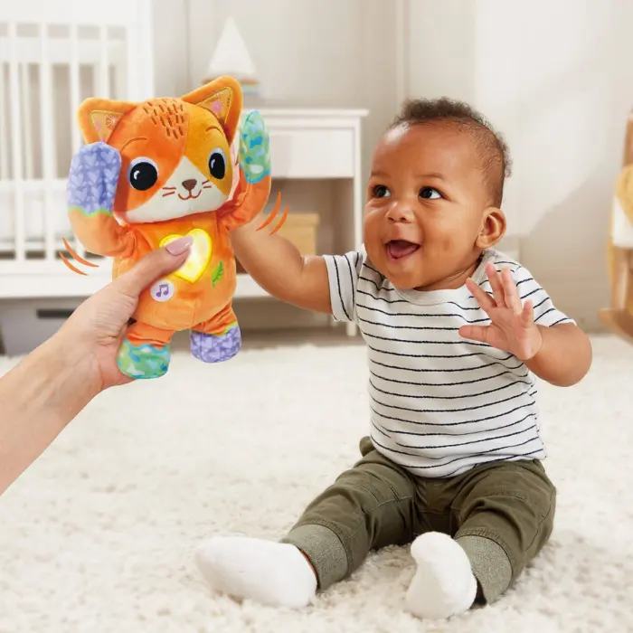 VTech Kotele interaktive pelushi Peek-a-Boo, me muzikë dhe zemër që ndriçon – foto 3