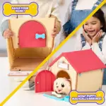 Little Live Pets – My Puppy’s Home Playset со интерактивно куче и 25+ звуци, вклучено куќичка и сет алатки