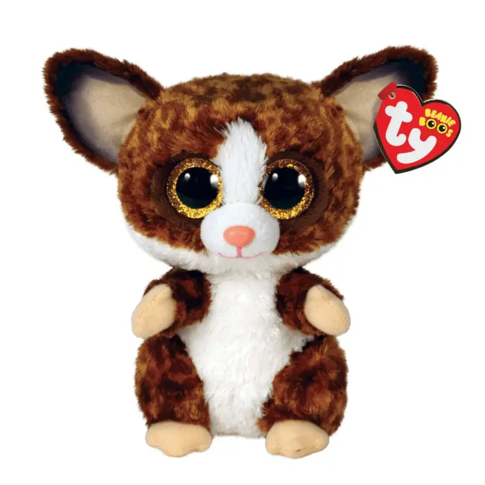 Ty Beanie Boos плишано галаго Binky со големи уши, 15 cm