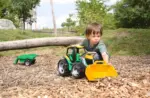Lena GIGA TRUCKS 02123 – large tractor with shovel function and trailer