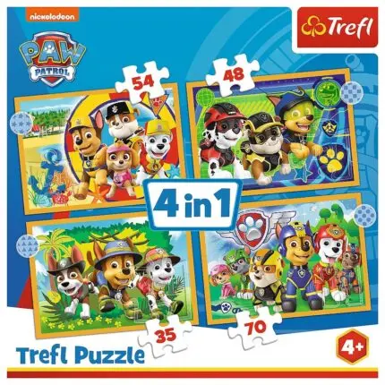 Trefl Paw Patrol on holiday 4-in-1 puzzle, 35, 48, 54 and 70 pieces – image 2