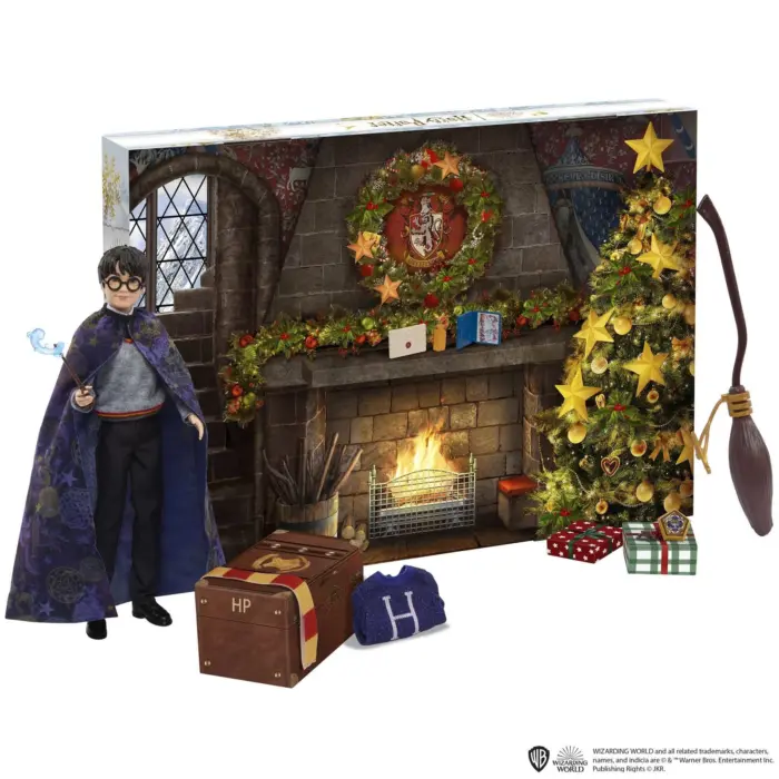 Mattel Kalendar i Ardhjes Harry Potter Gryffindor me kukull dhe 24 surpriza