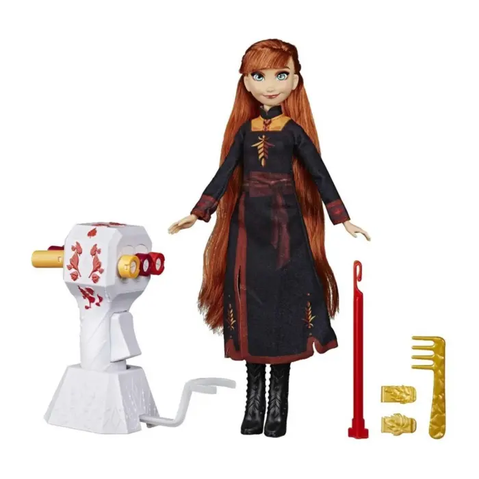 Hasbro Kukull Anna Disney Frozen II Sister Styles me pajisje për gërsheta – foto 2