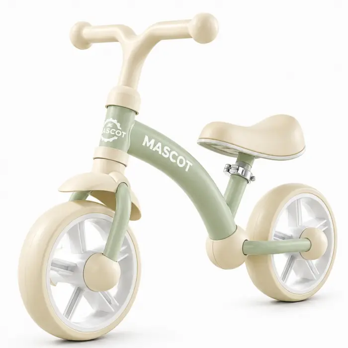 Baby Mascot Баланс велосипед без педали, зелен