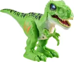 Robo Alive Attacking T‑Rex – motorized green T‑Rex that walks, with ‘twitching’ and glowing eyes