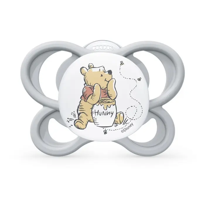 NUK Disney Цуцла лажалка Perfect Match Air Вини Пу, 0–6 месеци