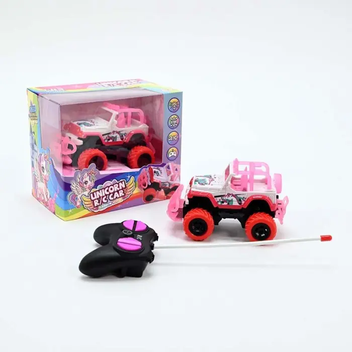 Џип на далечинско управување Unicorn R/C Car, розев со еднорог