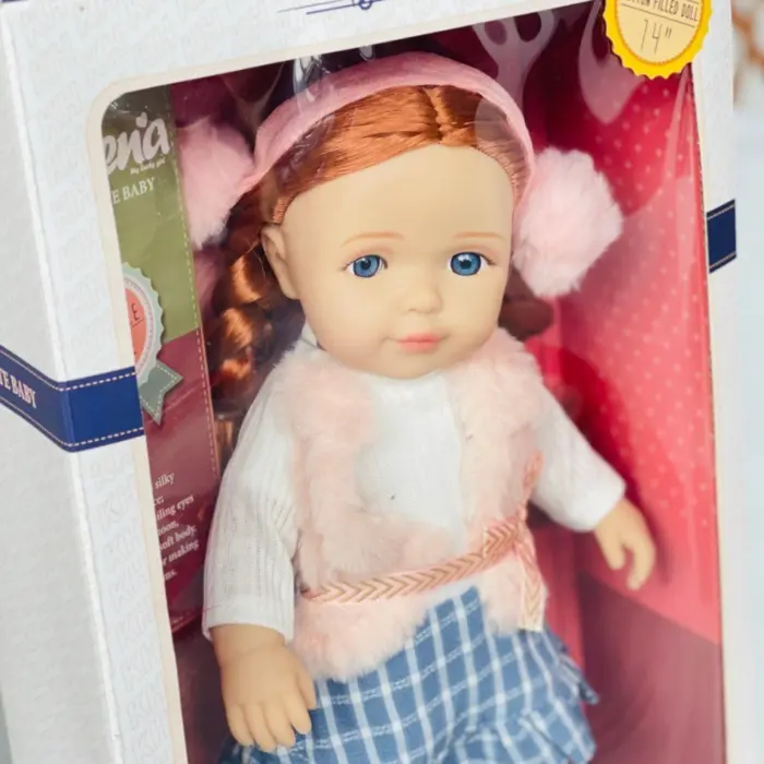 Kukull Jelena My Beloved Doll me gërsheta dhe fund me kuadrate, 36 cm – foto 3