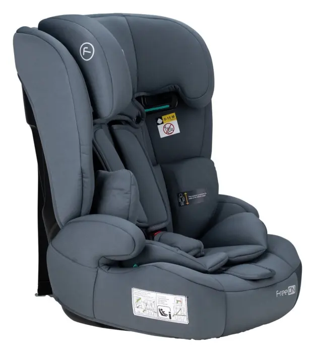 FreeON Автоседиште Uran i-Size 76–150 cm, сиво – слика 3