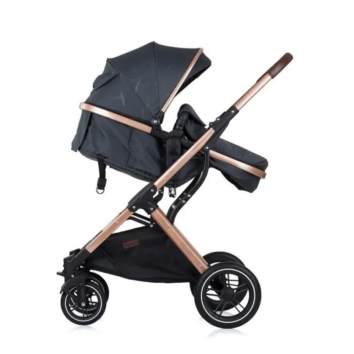 Karrocë kombinuese CHIPOLINO Zara 2 në 1, deri në 22 kg, antracit, KKZAT02201AN