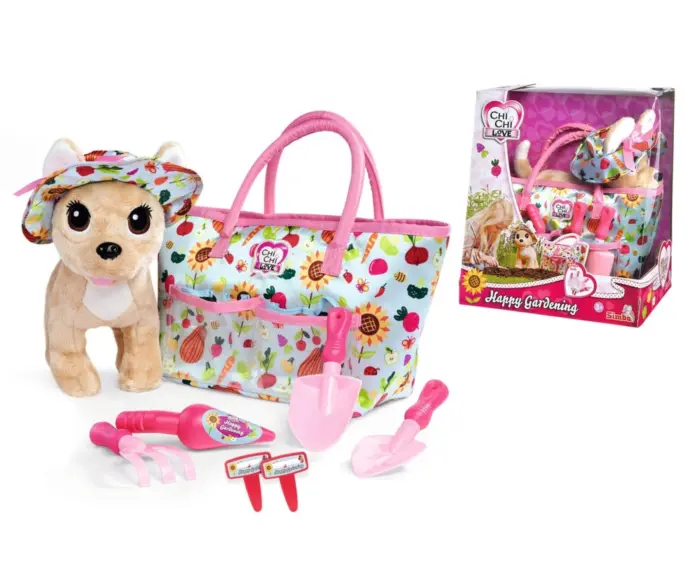 Simba ChiChi LOVE Happy Gardening plush dog with gardening set, 20 cm – image 2