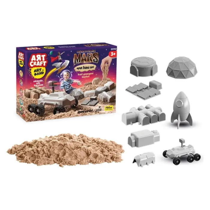 ak-03743-1 ART CRAFT Kinetic sand set Mars Mission, 750 g, 03743