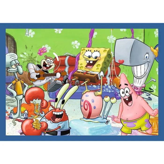 Trefl Puzzle 4 në 1 SpongeBob – Jeta nënujore, 35, 48, 54 dhe 70 pjesë – foto 4