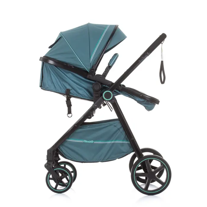 Karrocë për bebe Chipolino Misty 2 në 1, aloe (gri-jeshile)