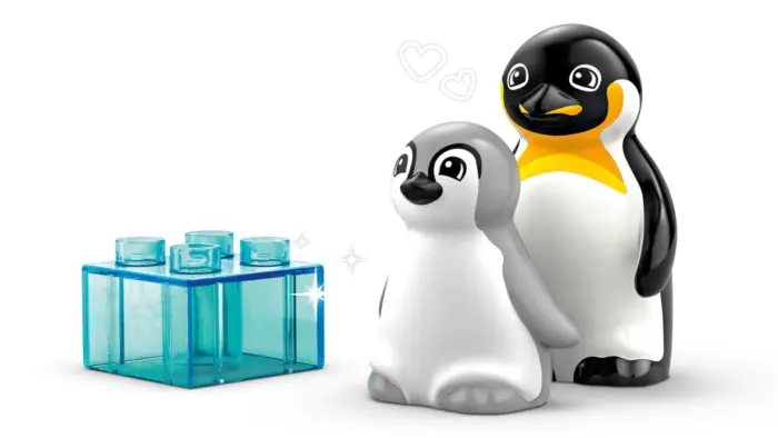 LEGO® DUPLO® Диви животински семејства: Пингвини и лавови (10442)
